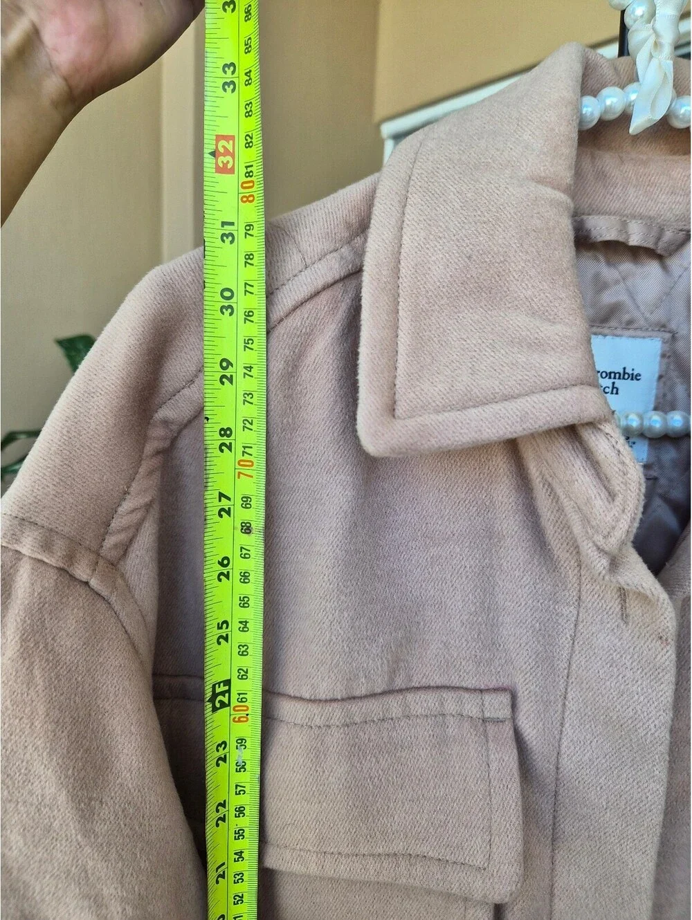 Abercrombie & Fitch Beige Shirt Jacket Size S [COPY]